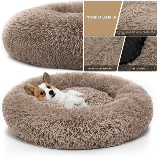 Dog Bed Comfortable Donut Cuddler